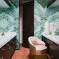 marble wall mural for bathroom interior