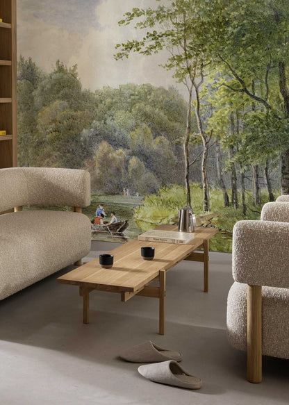 Jungle river oil painting Mural Wallpaper for living Room decor
