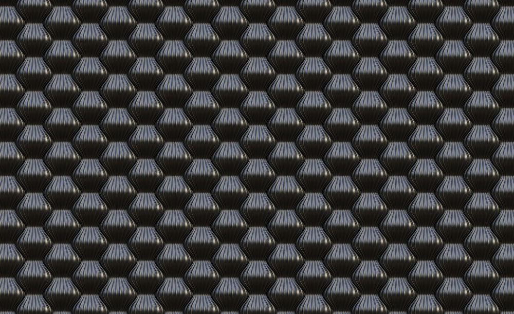 Modern Black Geometric 3D Wallpaper Mural