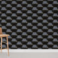 wallpaper with a repeating pattern of latern metal