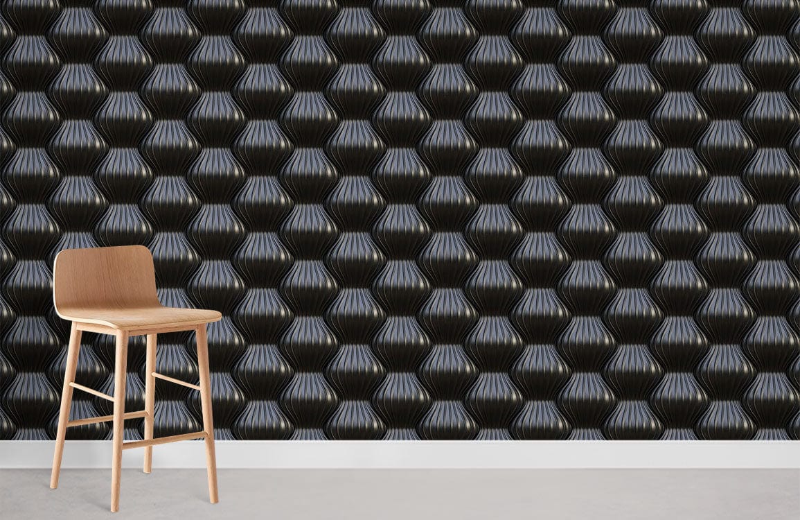 wallpaper with a repeating pattern of latern metal