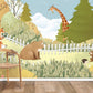 animated lawn party wallpaper mural