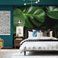 3d visual effect leaves wallpaper mural bedroom decoration