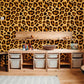 wall murals for the home that have a texture of wild leopard fur on them.