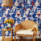 handrawn Vintage Letters pattern wallpaper mural for wall