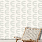 Wallpaper Mural with a Letter E Pattern in Gray for the Hallway Decoration