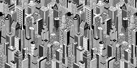 city tall building wallpaper for room decor