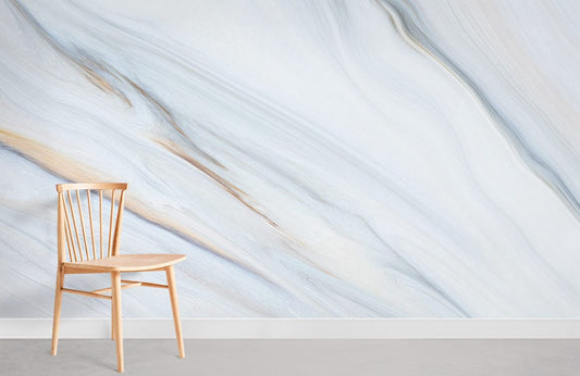 customized Pale Blue Marble Wallpaper for room decor