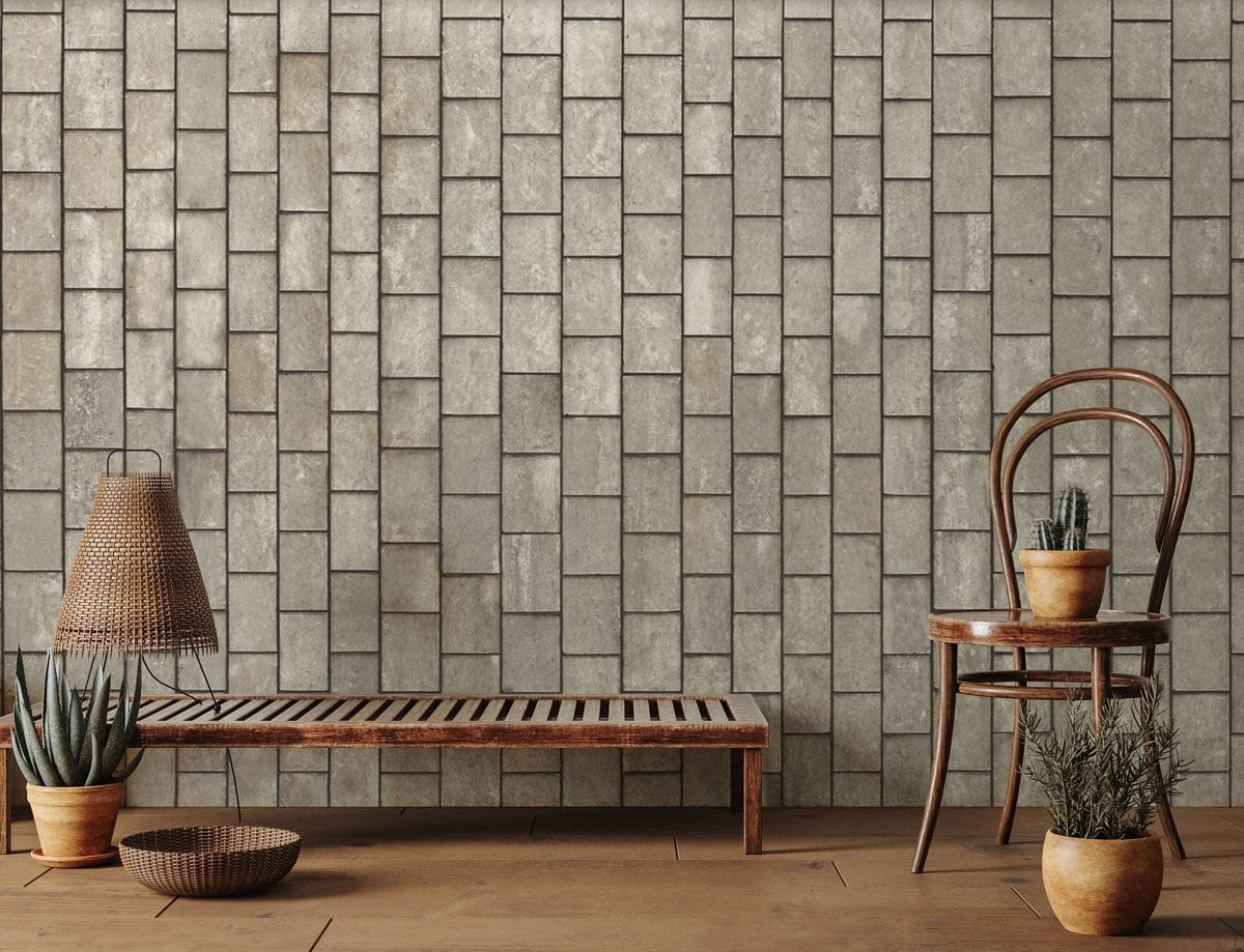 Light Brick Wallpaper Mural for the Decoration of the Living Room