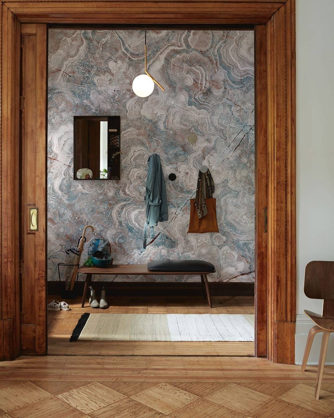 Light Brown Cracks Gravel Wallpaper Home Interior Decor