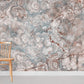 Light Brown Cracks Gravel Room Wallpaper Decoration Idea