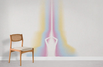 Abstract Rainbow Hues Art Mural Wallpaper