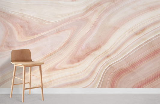 Customized Light Pink Ombre Marble Wallpaper Mural for Room decor