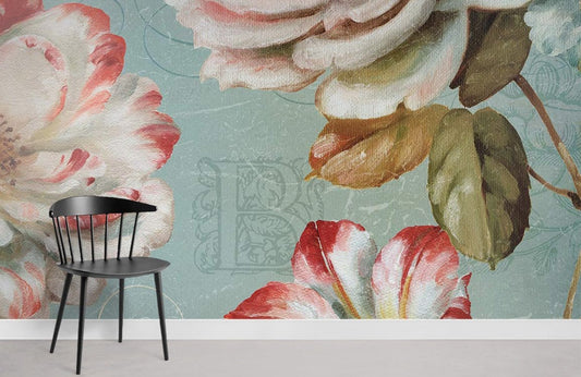 Vintage Floral Blossom Wallpaper for Wall