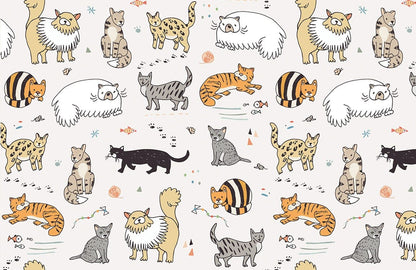 Cats species Wallpaper Mural for wall decor