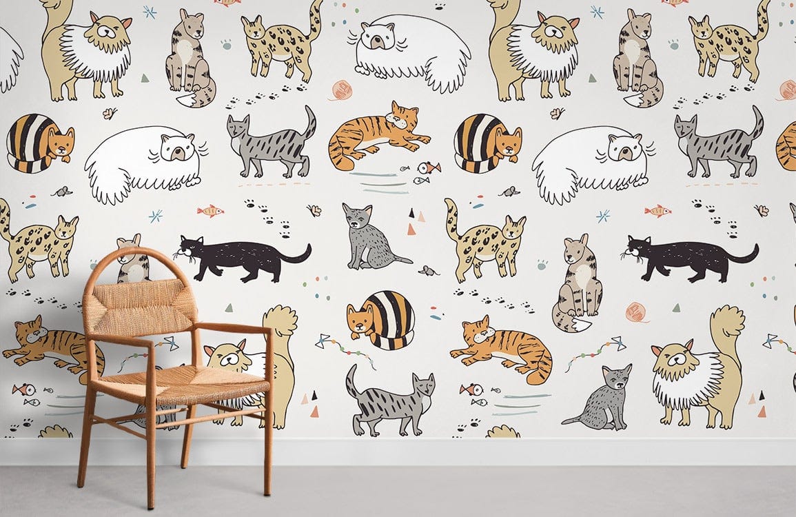 Cats species Wallpaper Mural for Room decor