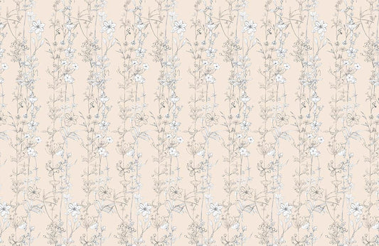 Flower Vine Custom Wallpaper Mural