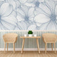 Customizable wallpaper with a floral pattern for the living room