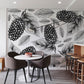 The dining area features wallpaper from the World of mulberry