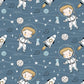 Little Astronaut's Astral Journey Kids Wallpaper Custom Art Design