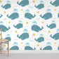 Joyful Whales Wallpaper Mural