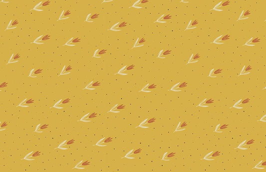 Home Decoration Featuring a Cute Flower Pattern on a Wallpaper Mural
