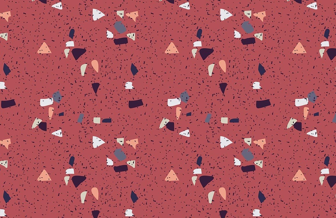 Abstract Terrazzo Pattern Modern Mural Wallpaper
