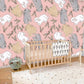 Little Rabbits Animal Pattern Wallpaper For Nursery Room