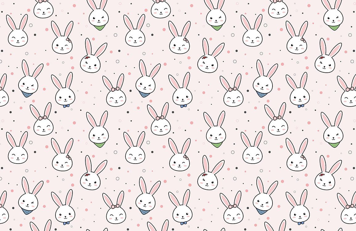 Bunny Emotion Wallpaper Mural