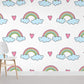 Rainbow Pattern Cartoon Wallpaper Room Decor