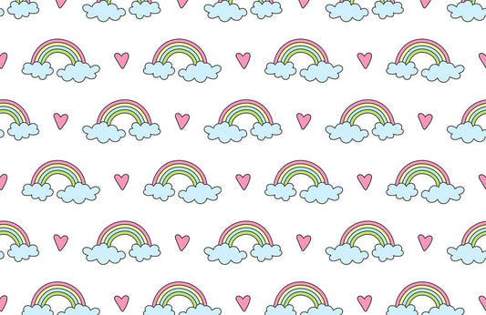 unique colorful rainbow pattern custom wallpaper design