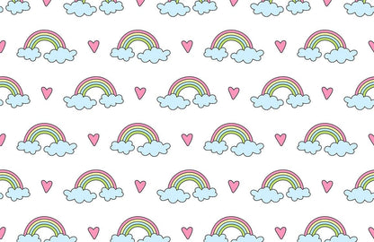 unique colorful rainbow pattern custom wallpaper design