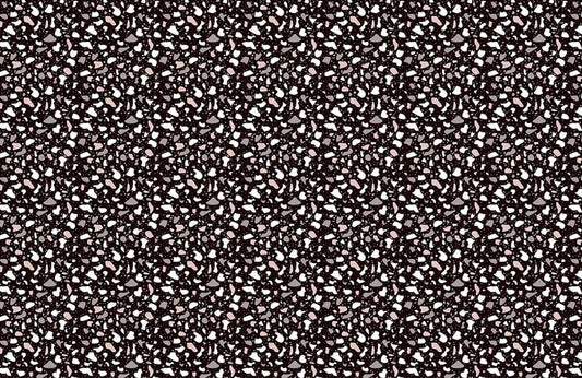 Home Decoration Featuring a Dark Terrazzo Pattern Wallpaper Mural