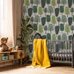 Little Cartoon Trees Wallpaper Mural