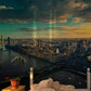 Scenery Wallpaper Mural of London in the Morning for Use in Decorating Bedrooms