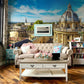 Wallpaper Mural Decoration of the London Radcliffe Library for the Living Room