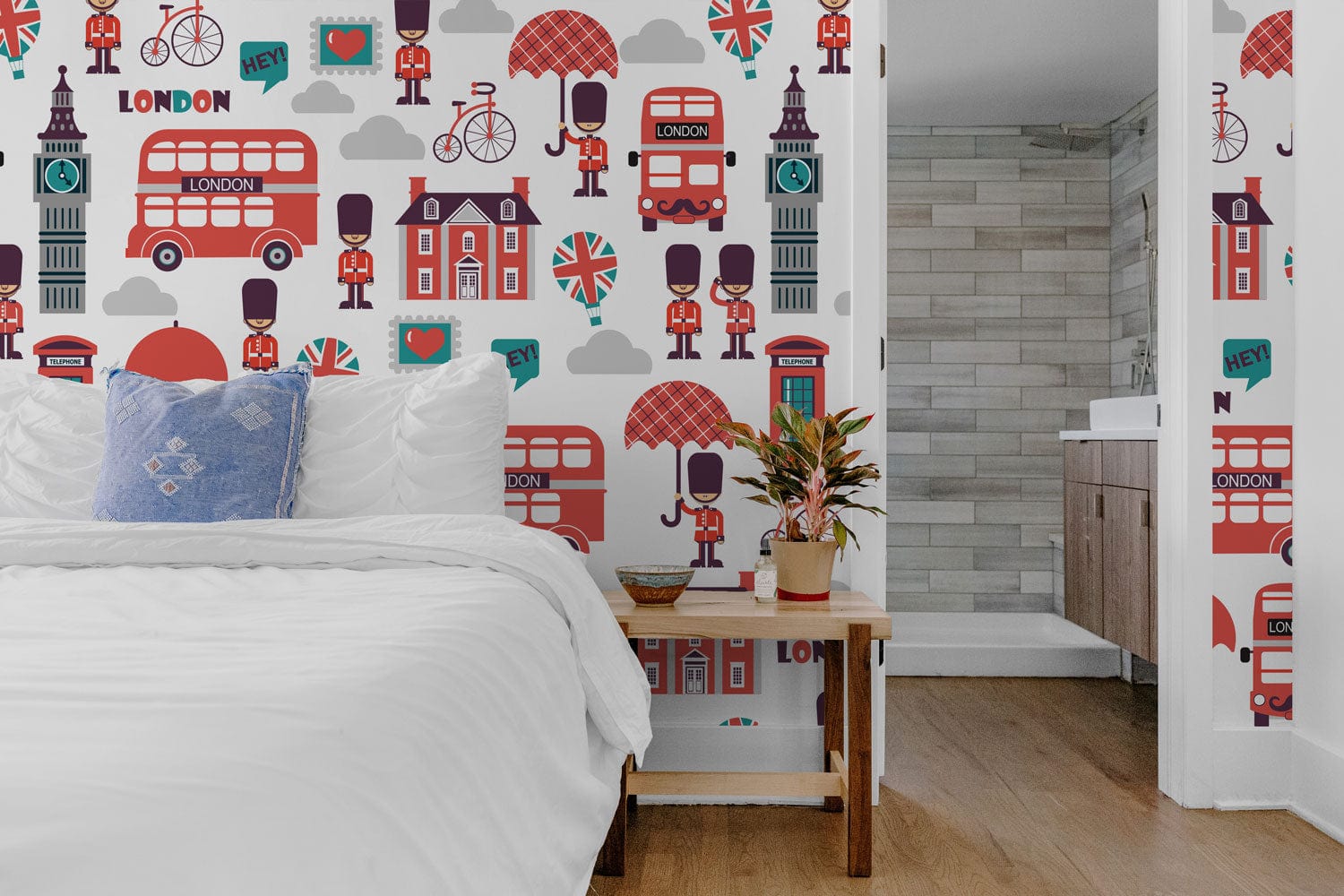 london style wallpaper mural lounge decor