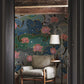 lotus and dewdrop in pond wall mural for hallway