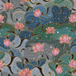 lotus and dewdrop in pond wall mural for room