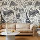 love paris wallpaper mural living room decor