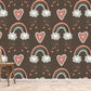 Love and Rainbow Printed Mural Wallpaper for Home Decoration