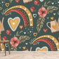 Love Spray Bottle wall mural paper for use in interior design.