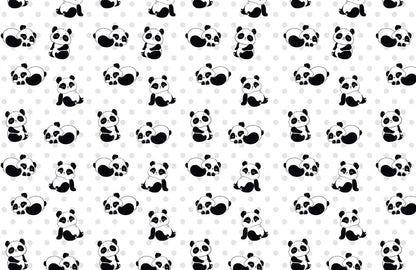 Playful Panda Nursery Kids Mural Wallpaper