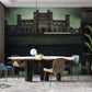 Wallpaper mural featuring the Lowther Castle and Gardens Scenery for use in decorating the dining room.