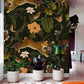 Exotic Jungle Animal Pattern Mural Wallpaper