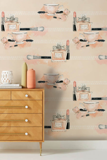 Makeup Products Wallpaper Mural Design Art