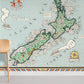 Map of New Zealand Wall Mural For Room