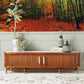 Hallway Wall Mural - Maple Leaf Forest Scenery Wallpaper