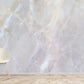 Wallpaper Mural for Home Decoration Featuring a Cracked Light Purple Marble Design