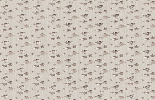 different fishes shape wall mural room